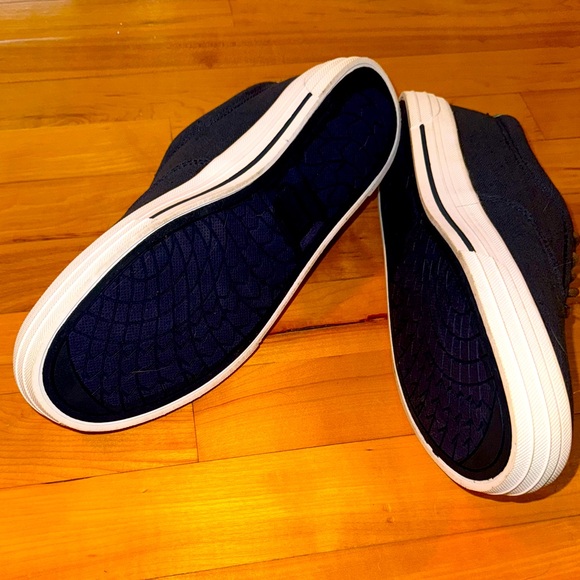 NWOT GOLD DEER Men’s dark jean/brown leather sneakers! Size 7.5 Unisex - Picture 6 of 8